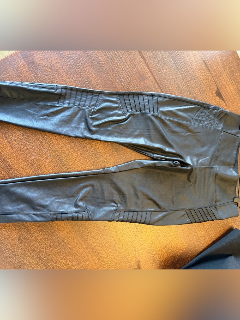 Women’s Black Faux Leather Moto Pants Athleta